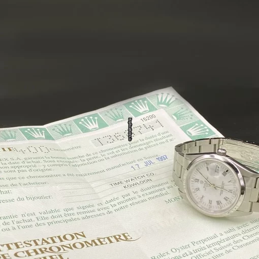 Appealing Fake Rolex Oyster Perpetual Date 15200 Caliber 3135 Automatic Movement 34mm Steel Case Mens/unisex Watch - Image 3