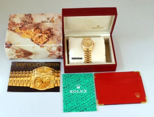 Recommend Replica Rolex Datejust 68278 Caliber 2135 Automatic Movement 31mm Yellow Gold Case Womens Watch - Image 11