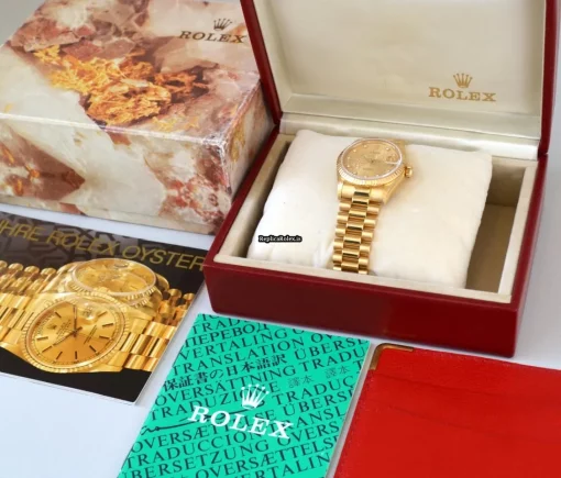 Recommend Replica Rolex Datejust 68278 Caliber 2135 Automatic Movement 31mm Yellow Gold Case Womens Watch - Image 13