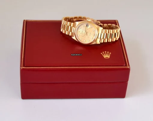 Recommend Replica Rolex Datejust 68278 Caliber 2135 Automatic Movement 31mm Yellow Gold Case Womens Watch - Image 9