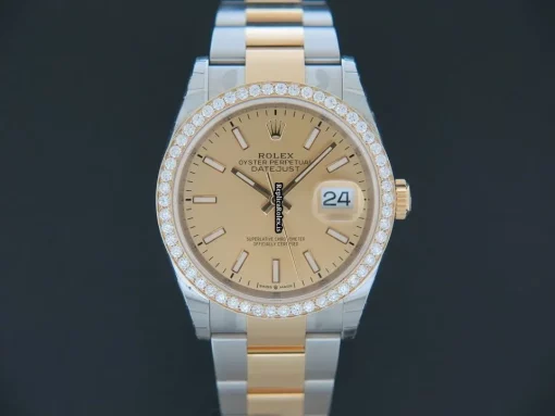 Cheap Replica Rolex Datejust 126203 Automatic Movement 36mm Gold/steel Case Mens/unisex Watch - Image 3