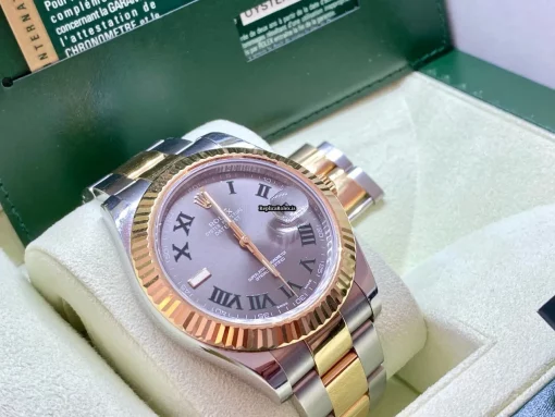 Trustworthy Replica Rolex Datejust II 116333 Caliber 3136 Automatic Movement 41mm Gold/steel Case Mens/unisex Watch - Image 12
