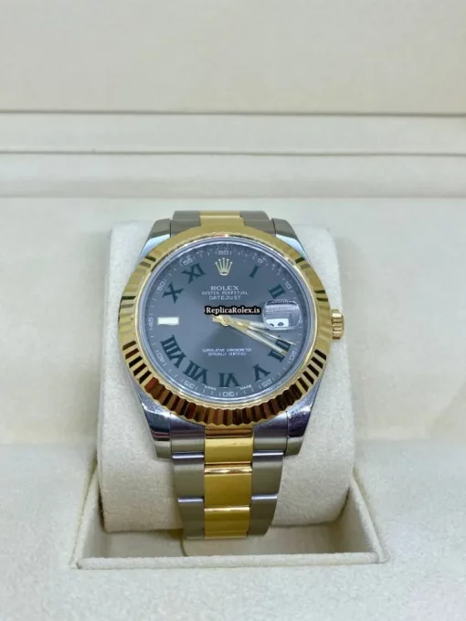 Trustworthy Replica Rolex Datejust II 116333 Caliber 3136 Automatic Movement 41mm Gold/steel Case Mens/unisex Watch - Image 2