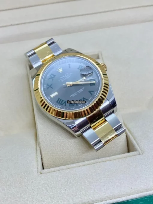 Trustworthy Replica Rolex Datejust II 116333 Caliber 3136 Automatic Movement 41mm Gold/steel Case Mens/unisex Watch - Image 7