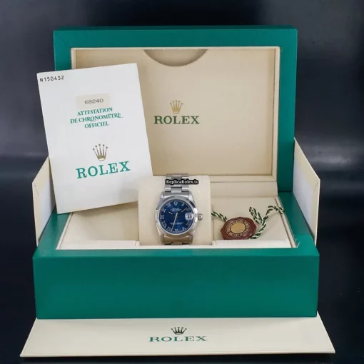 Quality Fake Rolex Lady-datejust 68240 Caliber 2135 Automatic Movement 31mm Steel Case Womens Watch - Image 9