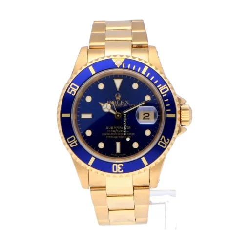 Fine Replica Rolex Submariner Date 16618 Caliber 3135 Automatic Movement 40mm Yellow Gold Case Mens/unisex Watch