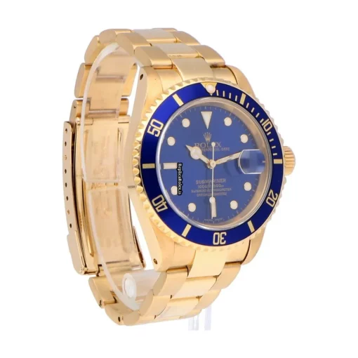 Fine Replica Rolex Submariner Date 16618 Caliber 3135 Automatic Movement 40mm Yellow Gold Case Mens/unisex Watch - Image 8