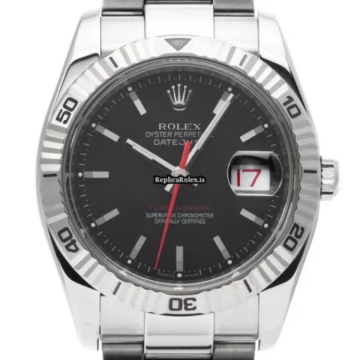 Ideal Replica Rolex Datejust Turn-o-graph 116264 Caliber 3135 Automatic Movement 36mm Steel Case Watch - Image 6