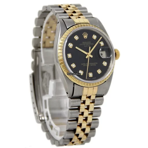 Defect Replica Rolex Oyster Perpetual Date 15053 Automatic Movement 34mm Steel Case Mens/unisex Watch - Image 5