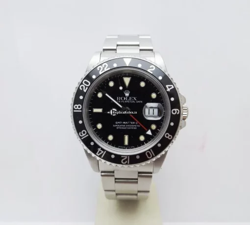 Cool Fake Rolex Gmt-master II 16710 Caliber 3185 Automatic Movement 40mm Steel Case Mens/unisex Watch - Image 2