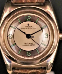 Cool Replica Rolex Bubble Back 3372 Cosc Automatic Movement 31mm Rose Gold Case Mens/unisex Watch