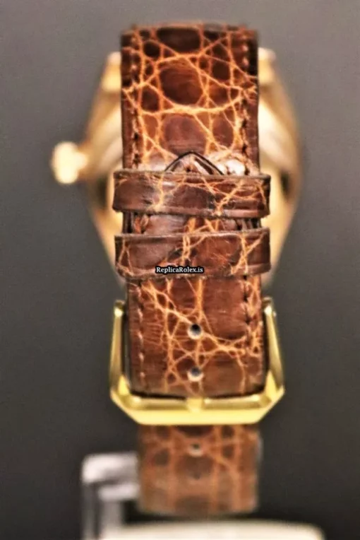 Cool Replica Rolex Bubble Back 3372 Cosc Automatic Movement 31mm Rose Gold Case Mens/unisex Watch - Image 9