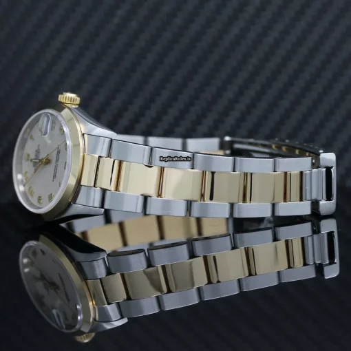 Trustworthy Copy Rolex Datejust 68243 Caliber 2135 Automatic Movement 31mm Gold/steel Case Womens Watch - Image 10
