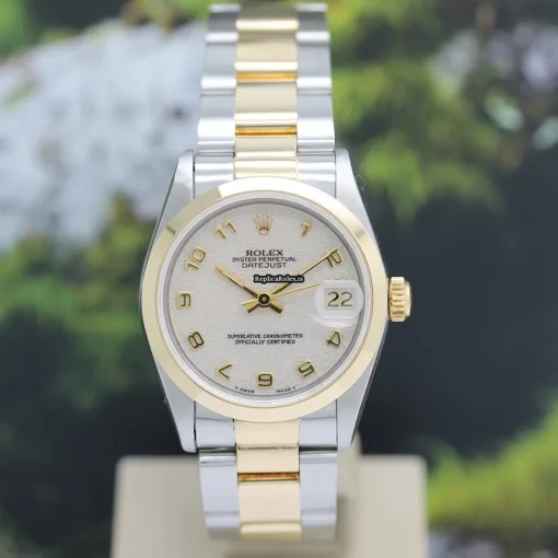 Trustworthy Copy Rolex Datejust 68243 Caliber 2135 Automatic Movement 31mm Gold/steel Case Womens Watch - Image 3