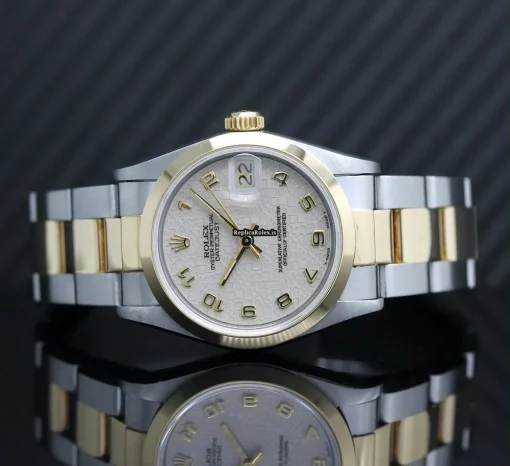Trustworthy Copy Rolex Datejust 68243 Caliber 2135 Automatic Movement 31mm Gold/steel Case Womens Watch - Image 4