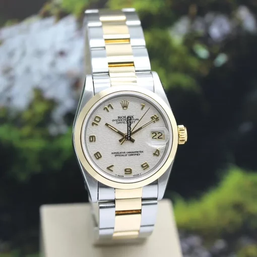 Trustworthy Copy Rolex Datejust 68243 Caliber 2135 Automatic Movement 31mm Gold/steel Case Womens Watch - Image 6
