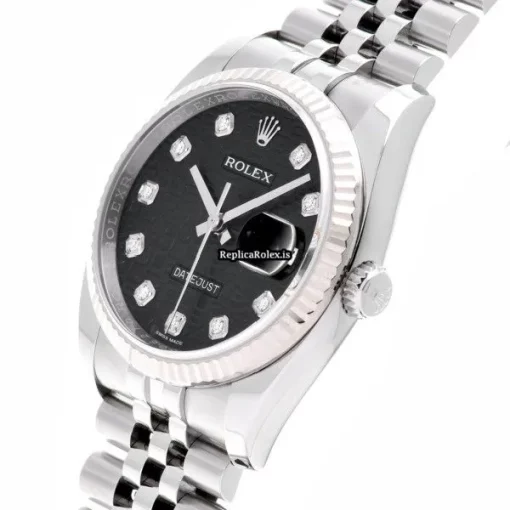 Defect Fake Rolex Datejust 116234g Automatic Movement 36mm Steel Case Watch - Image 2