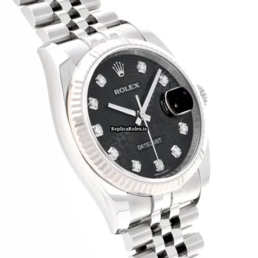 Defect Fake Rolex Datejust 116234g Automatic Movement 36mm Steel Case Watch - Image 3