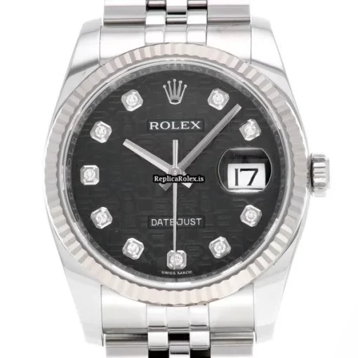 Defect Fake Rolex Datejust 116234g Automatic Movement 36mm Steel Case Watch - Image 6