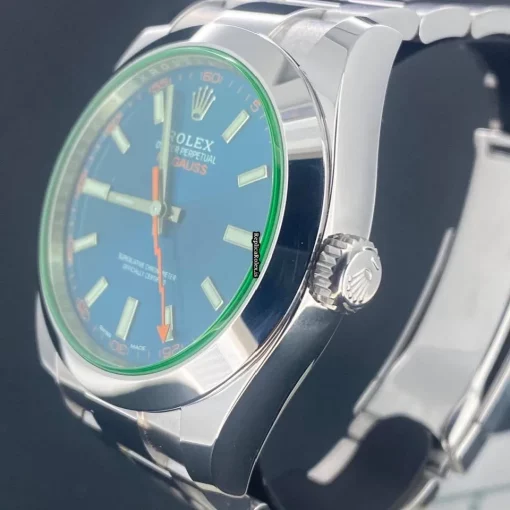 Distinctive Replica Rolex Milgauss 116400gv Caliber 3131 Automatic Movement 40mm Steel Case Mens/unisex Watch - Image 3