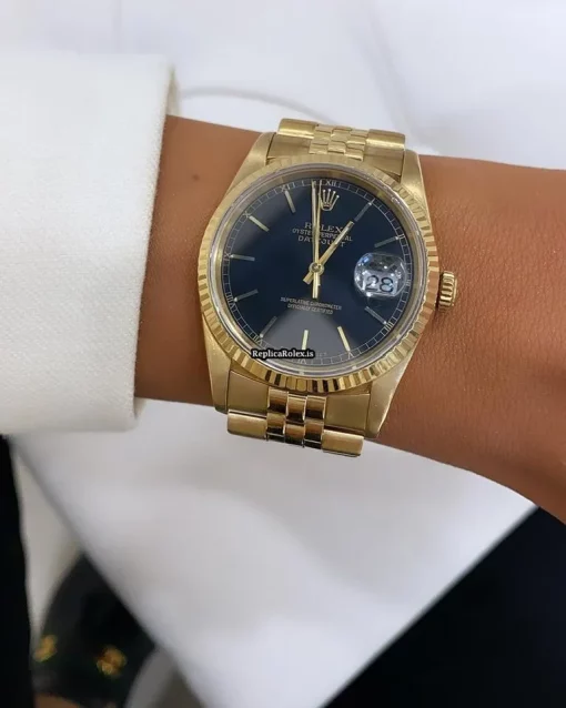 Popular Fake Rolex Datejust 16238 Caliber 3135 Automatic Movement 36mm Yellow Gold Case Mens/unisex Watch - Image 8