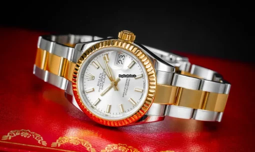 Trustworthy Replica Rolex Lady-datejust 279173 Caliber 2236 Automatic Movement 28mm Gold/steel Case Womens Watch - Image 3