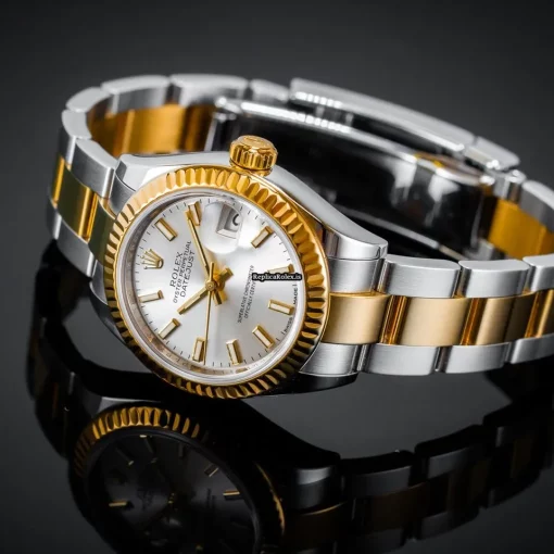Trustworthy Replica Rolex Lady-datejust 279173 Caliber 2236 Automatic Movement 28mm Gold/steel Case Womens Watch - Image 5