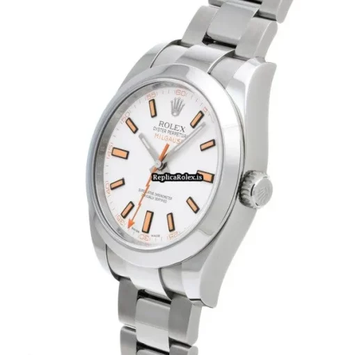 Quality Fake Rolex Milgauss 116400 Caliber 3131 Automatic Movement 40mm Steel Case Watch - Image 2