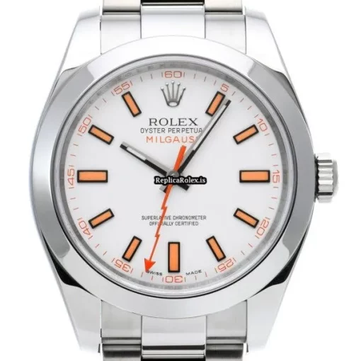 Quality Fake Rolex Milgauss 116400 Caliber 3131 Automatic Movement 40mm Steel Case Watch - Image 6