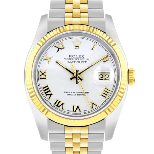 Unique Replica Rolex Datejust 16233 Automatic Movement 36mm Gold/steel Case Mens/unisex Watch - Image 2