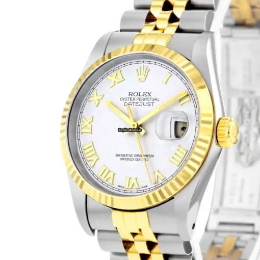 Unique Replica Rolex Datejust 16233 Automatic Movement 36mm Gold/steel Case Mens/unisex Watch - Image 3