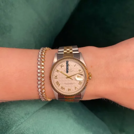 Unique Replica Rolex Datejust 16233 Automatic Movement 36mm Gold/steel Case Mens/unisex Watch - Image 6