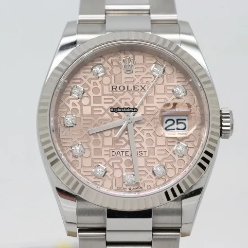 Pleasing Fake Rolex Datejust 126234 Caliber 3235 Automatic Movement 36mm Steel Case Womens Watch - Image 3