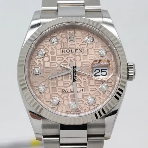 Pleasing Fake Rolex Datejust 126234 Caliber 3235 Automatic Movement 36mm Steel Case Womens Watch - Image 4