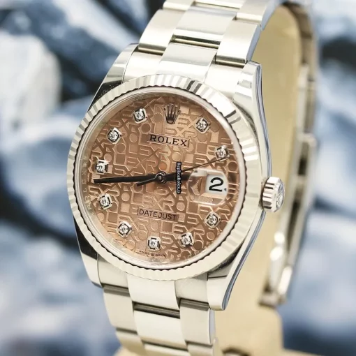 Pleasing Fake Rolex Datejust 126234 Caliber 3235 Automatic Movement 36mm Steel Case Womens Watch - Image 6