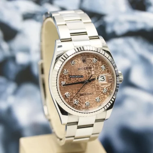 Pleasing Fake Rolex Datejust 126234 Caliber 3235 Automatic Movement 36mm Steel Case Womens Watch - Image 8