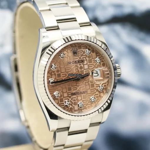 Pleasing Fake Rolex Datejust 126234 Caliber 3235 Automatic Movement 36mm Steel Case Womens Watch - Image 9