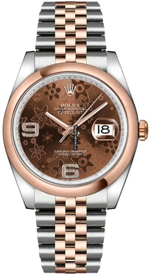 Superior Replica Rolex Datejust 116201 Automatic Movement 36mm Gold/steel Case Mens/unisex Watch