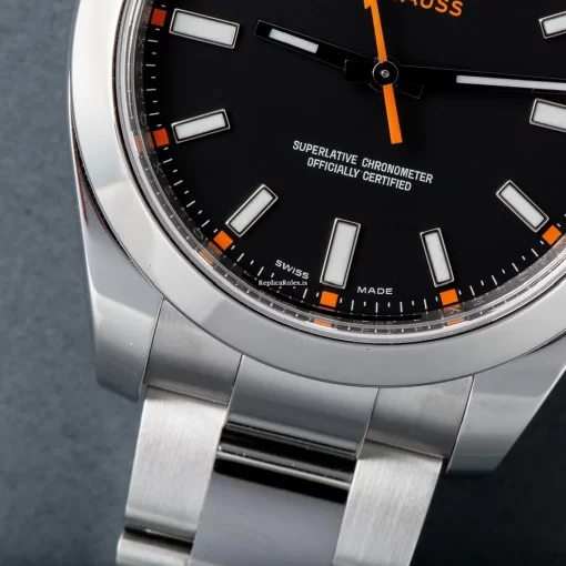 Design Replica Rolex Milgauss 116400 Caliber 3131 Automatic Movement 40mm Steel Case Mens/unisex Watch - Image 6