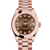 Mind-boggling Clone Rolex Lady-datejust 279165 Automatic Movement 28mm Rose Gold Case Womens Watch