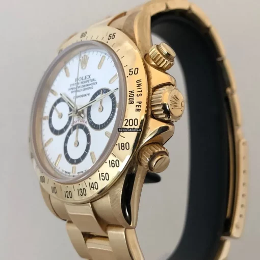 Design Replica Rolex Daytona 16528 Caliber 4030 Automatic Movement 40mm Yellow Gold Case Mens/unisex Watch - Image 8
