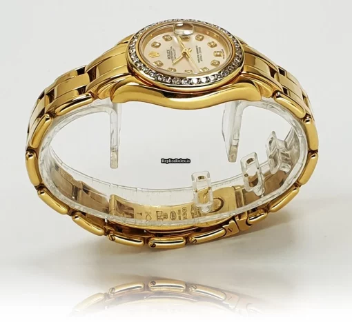 Incredible Copy Rolex Lady-datejust Pearlmaster 69318 Caliber 2135 Automatic Movement 29mm Yellow Gold Case Womens Watch - Image 4
