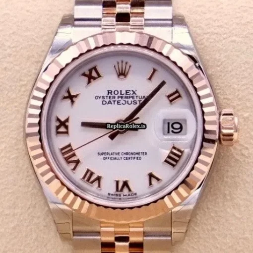 Superior Replica Rolex Lady-datejust 279171 Automatic Movement 28mm Gold/steel Case Womens Watch