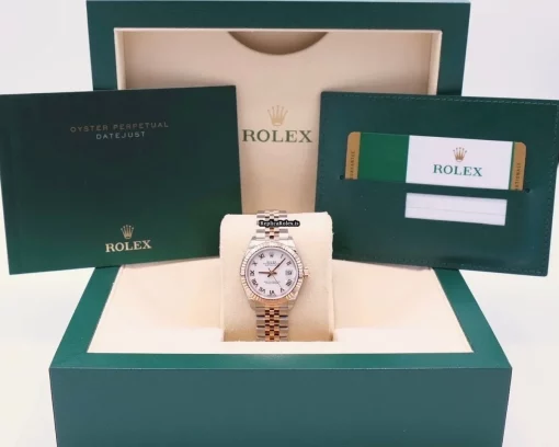Superior Replica Rolex Lady-datejust 279171 Automatic Movement 28mm Gold/steel Case Womens Watch - Image 2