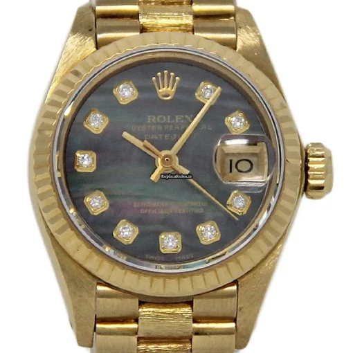 1:1 Fakes Rolex Lady-datejust 6917 Automatic Movement 26mm Yellow Gold Case Womens Watch