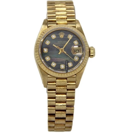 1:1 Fakes Rolex Lady-datejust 6917 Automatic Movement 26mm Yellow Gold Case Womens Watch - Image 2
