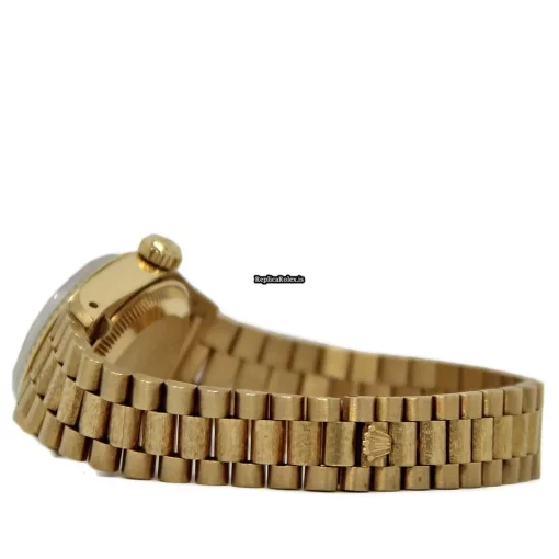 1:1 Fakes Rolex Lady-datejust 6917 Automatic Movement 26mm Yellow Gold Case Womens Watch - Image 4