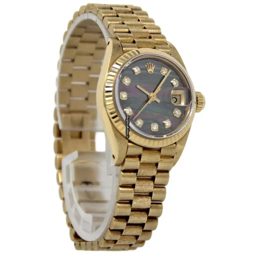 1:1 Fakes Rolex Lady-datejust 6917 Automatic Movement 26mm Yellow Gold Case Womens Watch - Image 5
