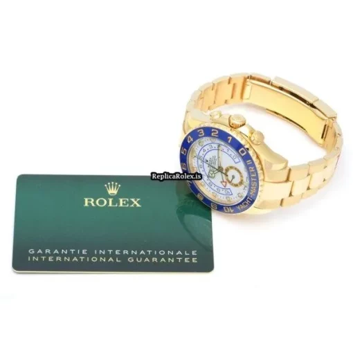 Unique Replica Rolex Yacht-master II 116688 Caliber 4161 Automatic Movement 44mm Yellow Gold Case Watch - Image 5