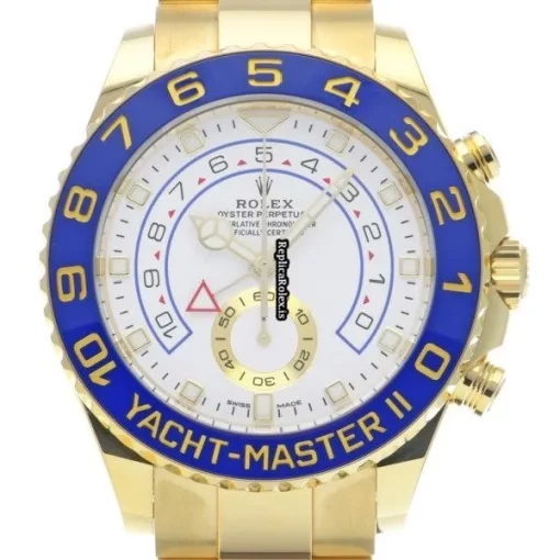 Unique Replica Rolex Yacht-master II 116688 Caliber 4161 Automatic Movement 44mm Yellow Gold Case Watch - Image 6